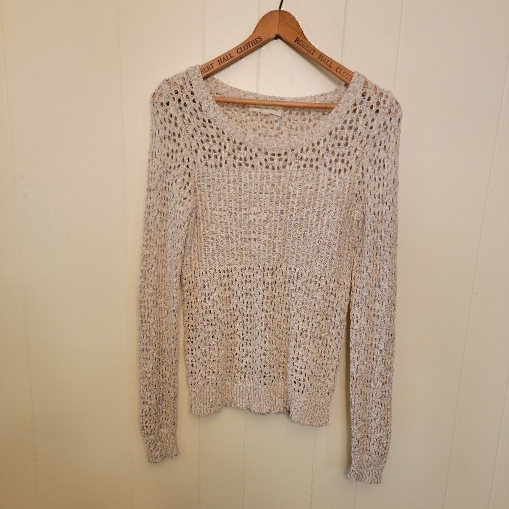 Staring At Stars- Open Knit Long Sleeve Sweater S